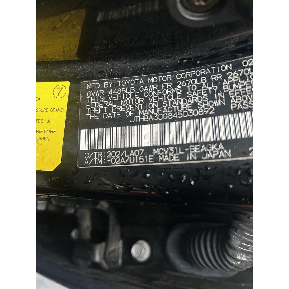 02-06 Lexus ES330 ES300 Pioneer Stereo Radio 6 Disc 86120-33511 OEM FX-MG8517ZT - Picture 6 of 6